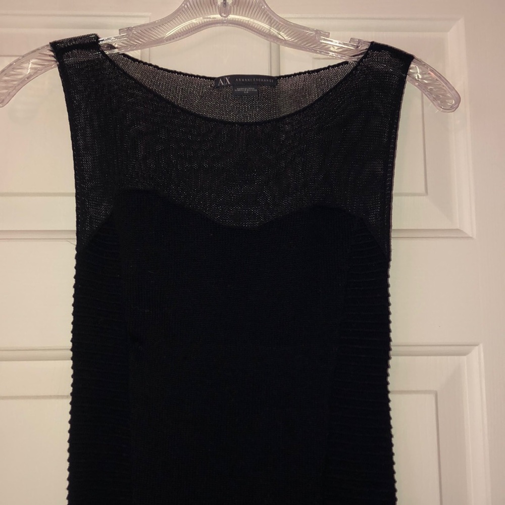 Armani Exchange Bodycon Sheet Sweetheart Cut Neck